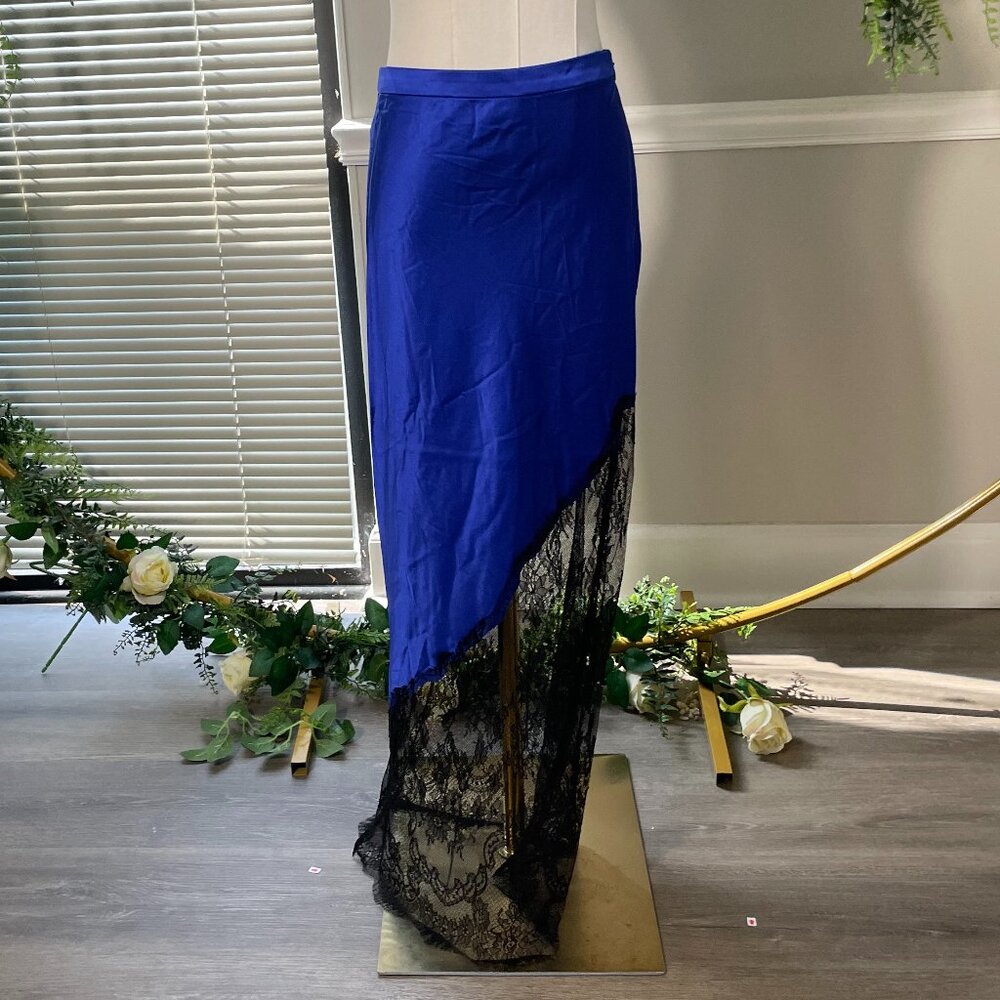Fleur Du Mal | Silk And Chantilly Lace Skirt